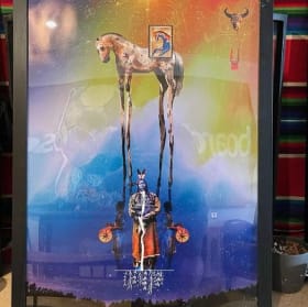 "Father Sky" Framed Original Art Print by Brian Larney item