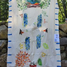 Community Painted Tablecloth #011 item