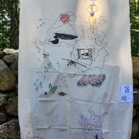 Community Painted Tablecloth #018 item