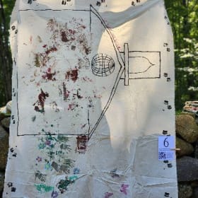 Community Painted Tablecloth #006 item