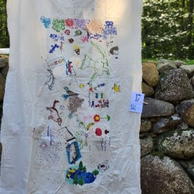 Community Painted Tablecloth #017 item