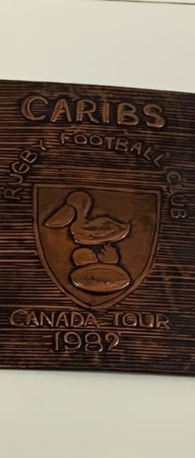 Caribs Tour Plaque 1982 item