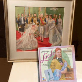 Original framed painting by Laurie McGaw of Elinor Glyn item