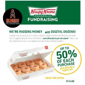 1 digital dozen Krispy Kreme donuts item