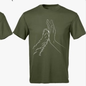 Original Paws for a Cause Animal Aid Network Design T-shirt item