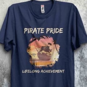 Pine Tree T-Shirt Pirate Pride Adult 4XL item