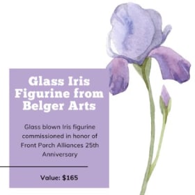 Glass Iris Figurine item