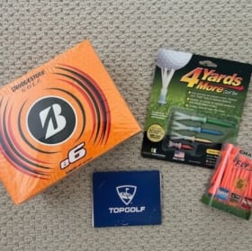 $200 Top Golf Gift Card + Golf Supplies item