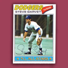 #102: Steve Garvey Signed Baseball Card ($295 VALUE) item