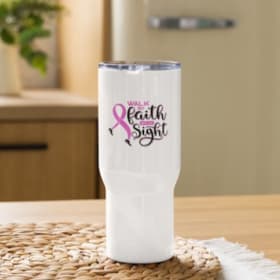 Walk by Faith Travel Mug item