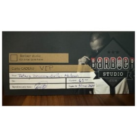 Certificat cadeau VIP Coupe cheveux-barbe item