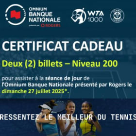 Paire de billets pour le WTA 1000 - 2025 au stade Omnium item