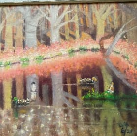 Lynda Youmans - Snowfall in Stanford Painting (Value: $150) item