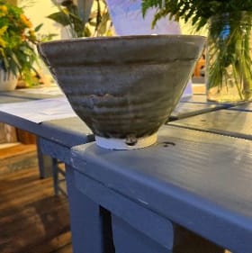 Small pottery bowl item
