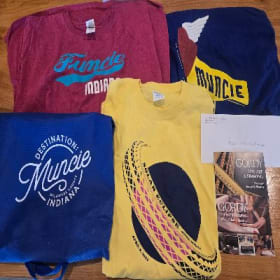 43. Destination Muncie T-shirts (3) and Gift Card item
