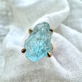 Bague unique Proud Diamond avec aquamarine de 19.77 carat item