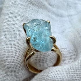 Bague unique Proud Diamond avec aquamarine de 19.77 carat item