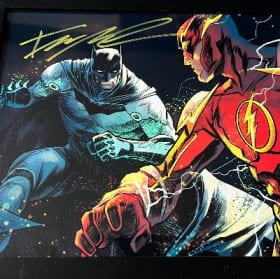 Francis Manapul Autographed "Batman-Flash" Picture item