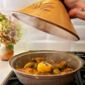 Handmade Clay Coyote Tagine item