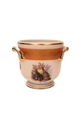 Mottahedeh Porcelain Cache Pot with Handles and Seashells item