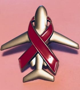 Pink Ribbon Airplane with Tail-mounted Engines item