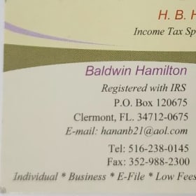 2024 TAX return prep. item