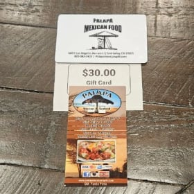 Palapa Mexican Simi Valley Bar & Grill $30 Gift Certificate item