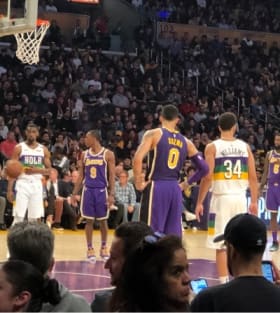 Two Lakers Tickets - Second Row seats 24-25' Season item