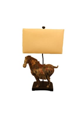 Large Vintage Horse Lamp item