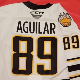 Chandail de Mathis Aguilar des Tigres  valeur :$200.00 item