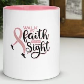 Ceramic Walk By Faith Pink/White - Black/White item