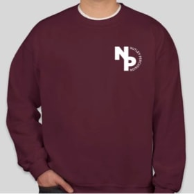 Nutley Percussion - Long Sleeve T-Shirt (Sm Logo) - Maroon item