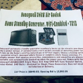 24k Honeywell Aircooled Home Standby Generator item