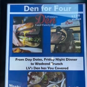 Gift Certificate for Dinner for 4 to La Vernias Den item