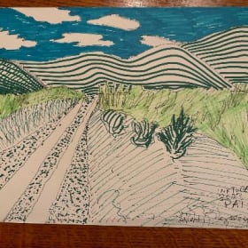 Set of 2 Lisa Devaney Original Drawings item