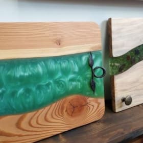 Wood & Resin Charcuterie Board item
