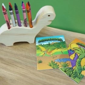 Dinosaur Crayon Holder item