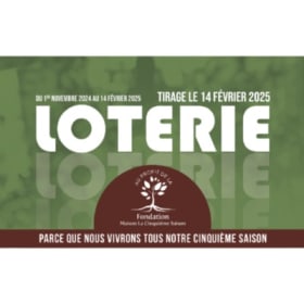 1 Billet de loterie incluant les frais d'expédition 2.00$ item