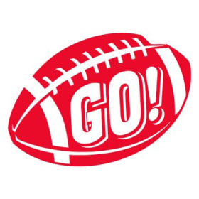 Design #14 Go Football Temporary Tattoo item