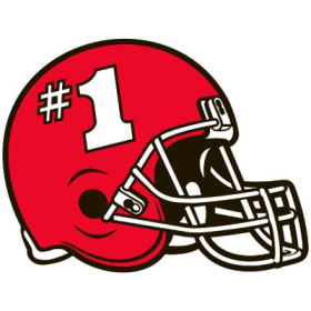 Design #5 Football Helmet Temporary Tattoo item
