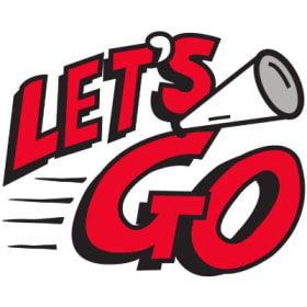 Design #15 Let's Go Megaphone Temporary Tattoo item