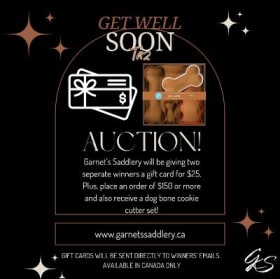 Garnetts Saddlery gift card $25 (2) item