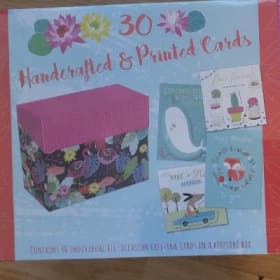 Handcrafted and printed assorted box of cards item