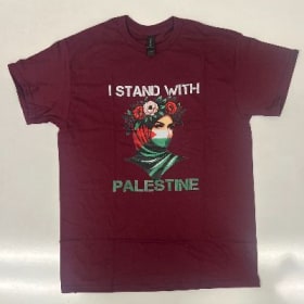 I stand with Palestine (Maroon) Adult M item