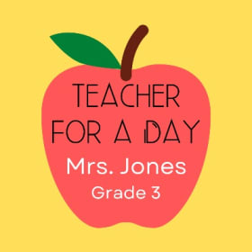 Mrs. Jones for a day item