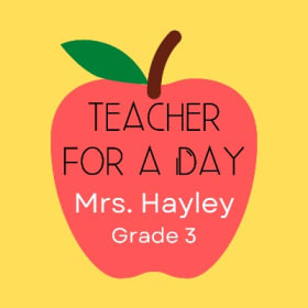 Mrs. Hayley for a day item