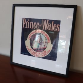 Framed Orange Crate Labels (Prince of Wales) item