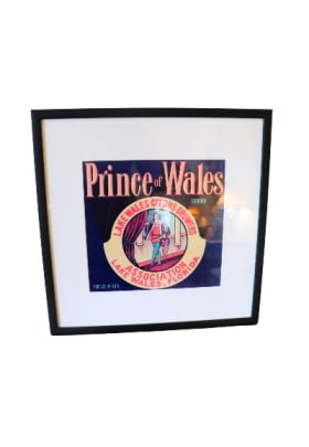 Framed Orange Crate Labels (Prince of Wales) item