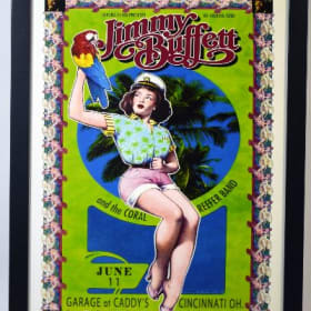 Framed Jimmy Buffet Concert Poster item