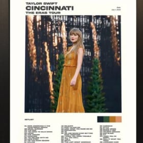 Framed Taylor Swift Cincinnati Night 2 item